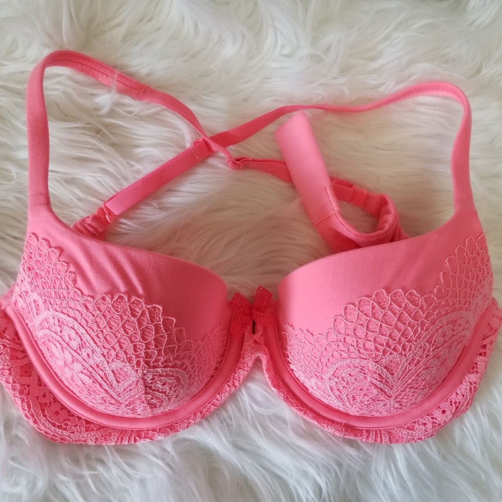 VS Body By Victoria Lined Demi Neon Bra 34C